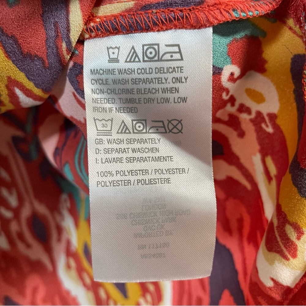 BELLE BOHO BY KIM GRAVEL Women's Find Your Fire Boho Blouse Size M Spice Sleeve - Picture 4 of 7